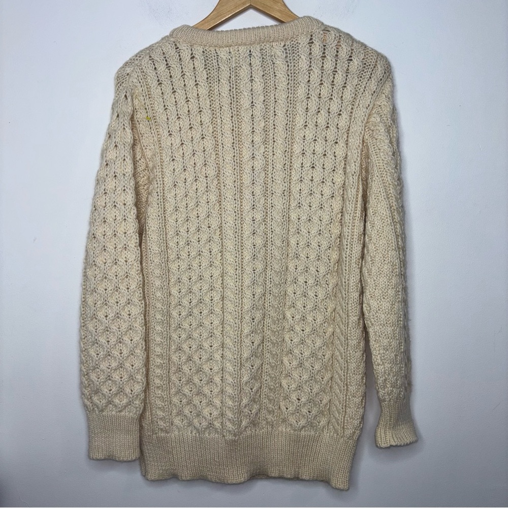 Arancrafts Sweater Women XL Wool Fisherman Cardigan Ireland - Picture 9 of 12